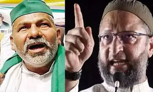 ഉവൈസിയും ബി.ജെ.പിയും ഒരേ ടീം; അവരു​െട നീക്കങ്ങൾ കർഷകർ മനസിലാക്കണമെന്ന്​ ടികായത്ത്​