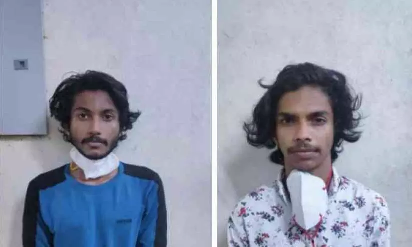 കഞ്ചാവ് സഹിതം രണ്ടുപേർ അറസ്റ്റിൽ കഞ്ചാവ് സഹിതം രണ്ടുപേർ അറസ്റ്റിൽ