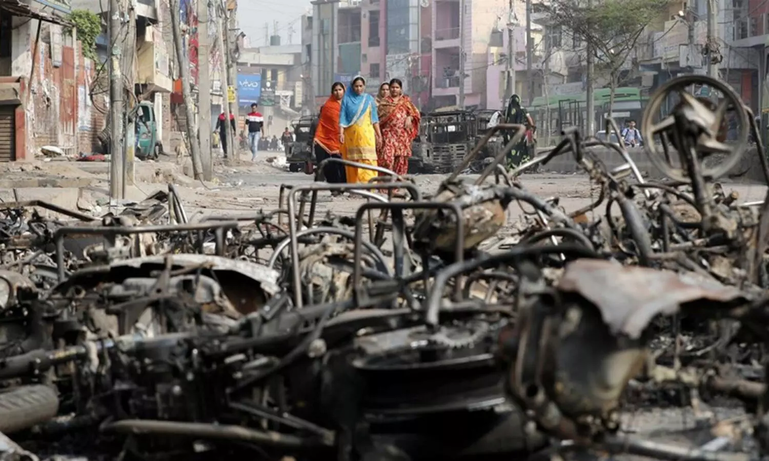 ഡൽഹി വംശീയാതിക്രമം: മുസ്​ലിം യുവാവിനെ വെടിവെച്ചുകൊന്ന്​ കത്തിച്ച അഞ്ചുപേർക്കെതിരെ കുറ്റം ചുമത്തി