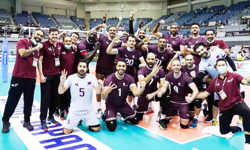 ഏഷ്യൻ വോളി:  ആസ്​ട്രേലിയയെ വീഴ്​ത്തി ഖത്തർ