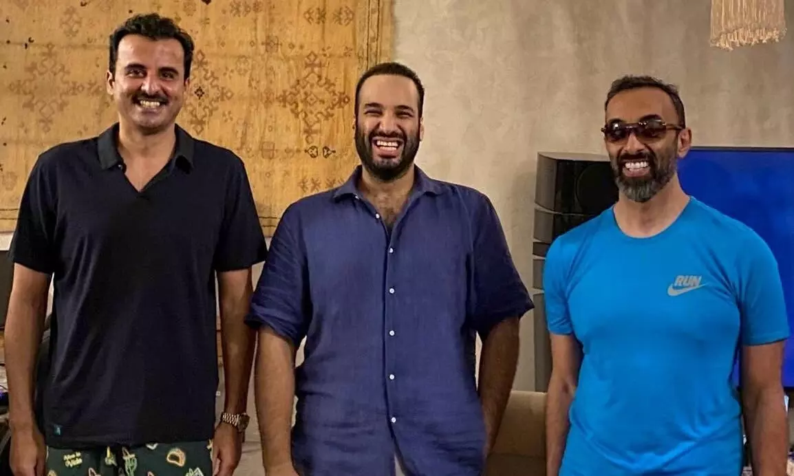 qatar emir and saudi prince qatar emir and saudi prince