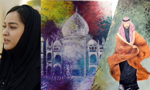 അ​റേബ്യൻ നിറക്കൂട്ടിൽ ഇന്ത്യൻ ചിത്രകാരിയുടെ ചിത്രപ്രദർശനം