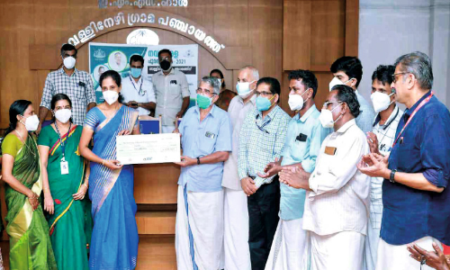 നവകേരള പുരസ്കാരം വെള്ളിനേഴി പഞ്ചായത്തിന്