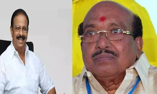 കെ.സുധാകരൻ വെള്ളാപ്പള്ളി നടേശനുമായി കൂടിക്കാഴ്ച നടത്തി