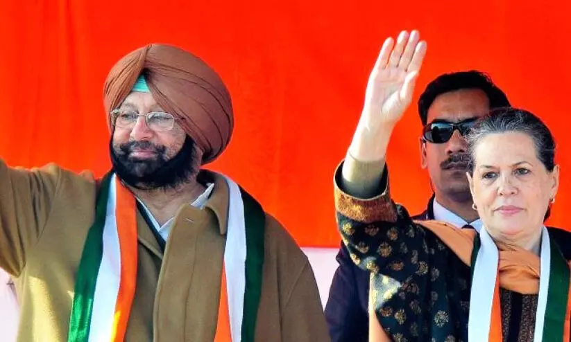 Amarinder singh, Sonia gandhi