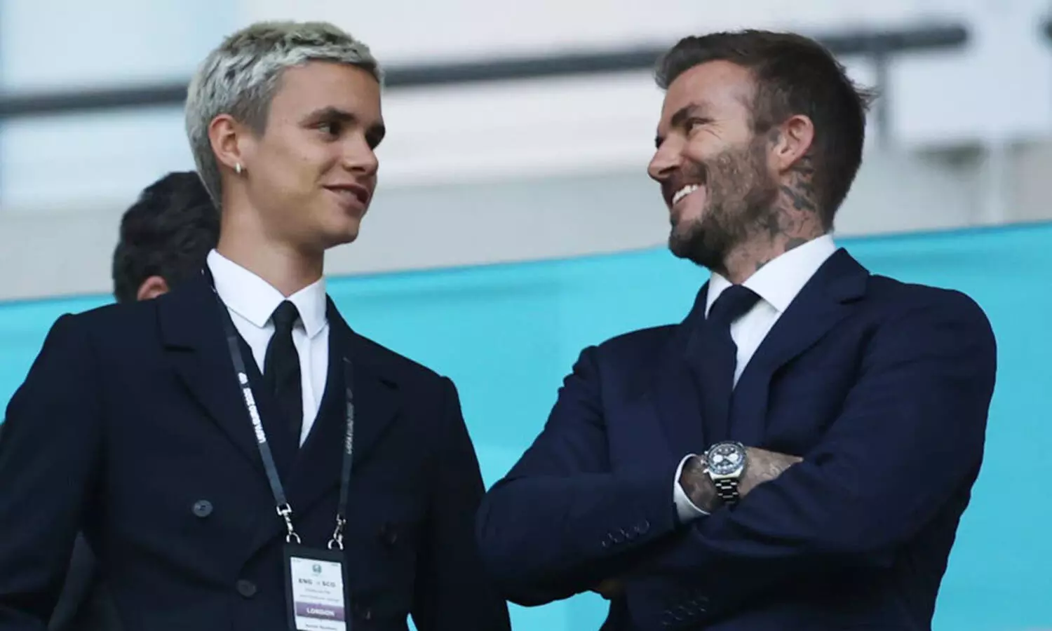 ഡേവിഡ്​ ബെക്കാമിന്‍റെ മകൻ റോമിയോ ബെക്കാമും കളത്തിൽ, കൂടെ ഫിൽ നെവില്ലെയുടെ മകനും