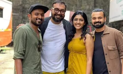 Anurag Kashyap at Kunchacko Boban movie Location