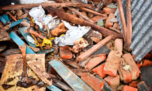 പഴയകെട്ടിടം പൊളിക്കുന്നതിനിടെ മനുഷ്യ​ അസ്ഥികൂടങ്ങൾ കണ്ടെത്തി