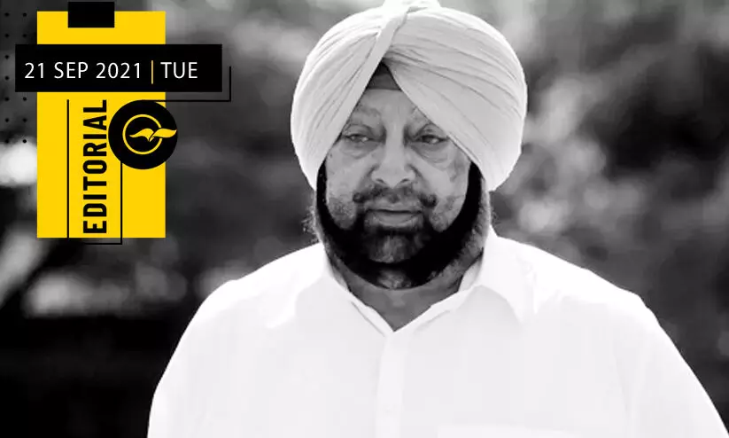 ക്യാ​​പ്​​​റ്റ​​ൻ പ​​ടി​​യി​​റ​​ങ്ങു​േ​​മ്പാ​​ൾ കോ​​ൺ​​ഗ്ര​​സി​െ​​ൻ​​റ ഭാ​​വി