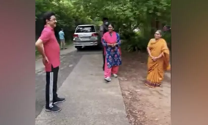 mk stalin morning walk mk stalin morning walk