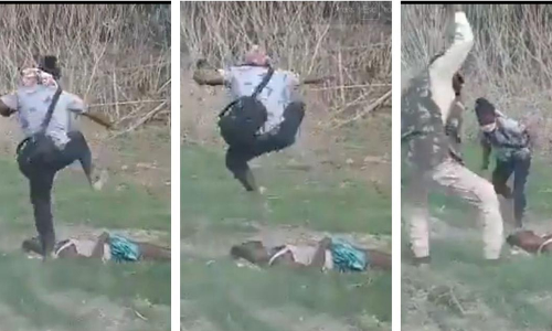 കൊന്നിട്ടും തീരാത്ത ക്രൂരത! അ​സ​മി​ൽ പൊലീസ്​ വെടിവെച്ചു ​കൊന്നയാളുടെ ശരീരം ചവിട്ടിമെതിച്ചു -VIDEO