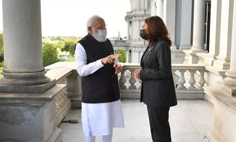 narendra Modi,Kamala Harris,