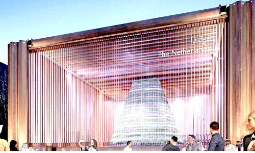 മരുഭൂവിൽ മഴപെയ്യിക്കാൻ നെതർലൻഡ്​ പവലിയൻ