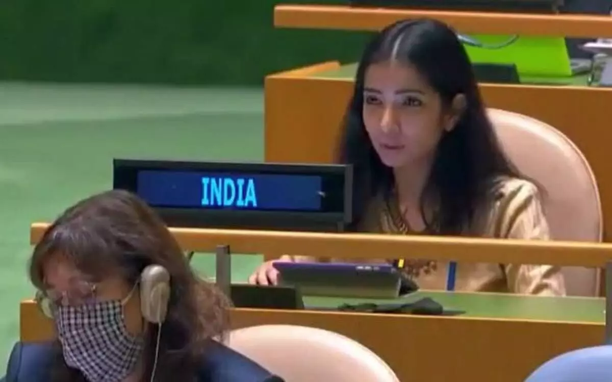 പാ​കി​സ്​​താ​ൻ കൈ​യ​ട​ക്കി​യി​രി​ക്കു​ന്ന ഭൂ​പ്ര​ദേ​ശ​ങ്ങ​ൾ ഇ​ന്ത്യ​യു​ടെ ഭാ​ഗമെന്ന്​ ഇന്ത്യ യു.​എ​ൻ പൊ​തു​സ​ഭ​യി​ൽ