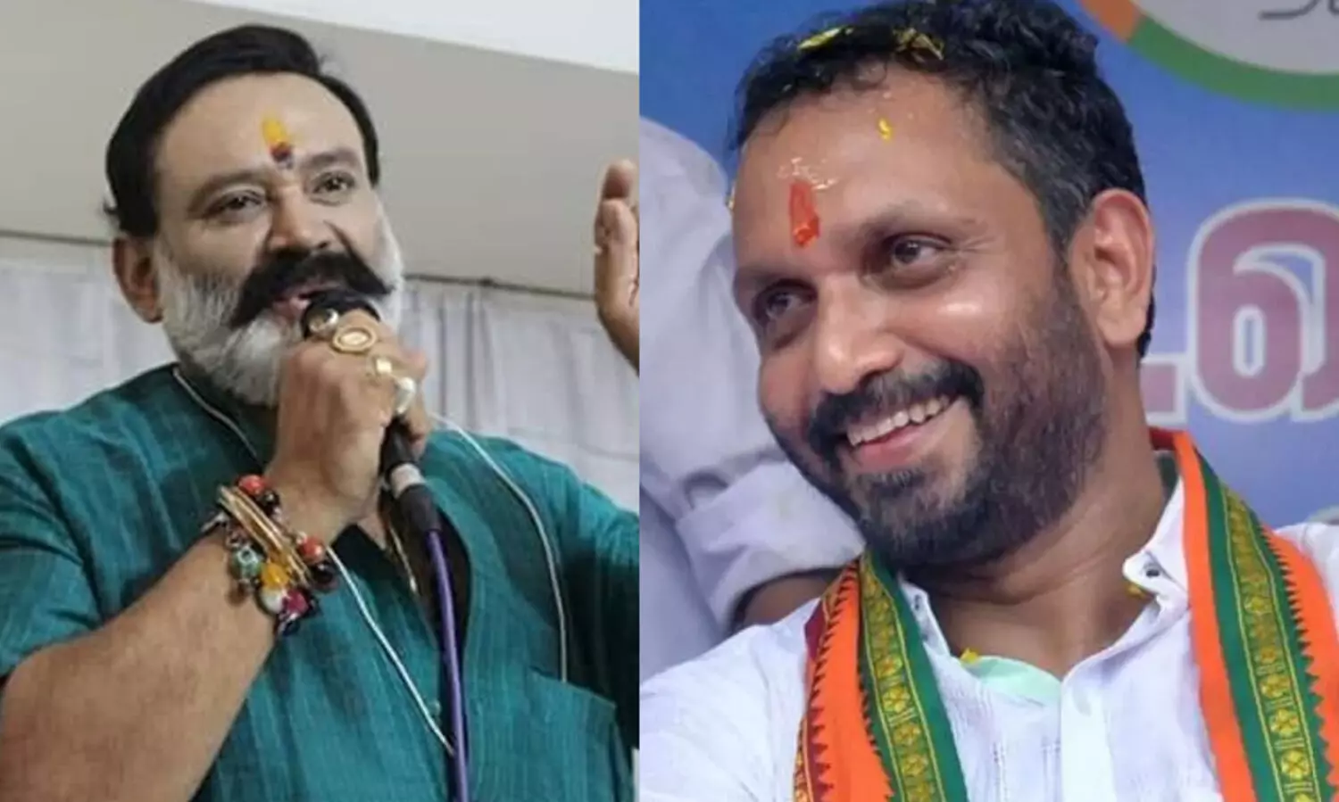 ഒരു നേതാവ്​ ഇരുമുടിക്കെട്ട്​ എടുത്തെറിഞ്ഞു; കെ.സുരേന്ദ്രനെ വിശ്വ ഹിന്ദു പരിഷത്ത്​ വേദിയിൽ വിമർശിച്ച്​ നടൻ സന്തോഷ്​