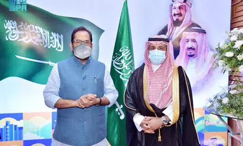 ഇന്ത്യയിലെ സൗദി എംബസിയിലും ആഘോഷം