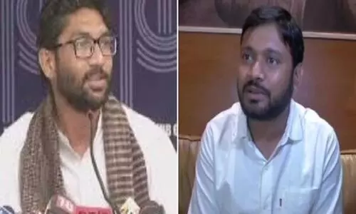 കനയ്യ കുമാറും ജിഗ്​നേഷ്​ മേവാനിയും ചൊവ്വാഴ്ച കോൺഗ്രസിൽ ചേരും