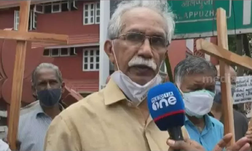 പാലാ ബിഷപ്പിനെതിരെ കെ.സി.ബി.സി ആസ്ഥാനത്തേക്ക്​ പ്രതിഷേധ മാർച്ച്​