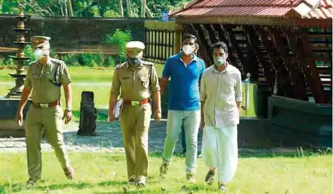 Temple robbery Evidence taken with the accused Temple robbery Evidence taken with the accused