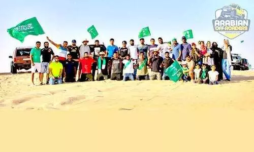 സൗദി ദേശീയദിനാഘോഷം: മരുഭൂമിയുടെ വിശാലതയിൽ   അവർ ഒത്തുകൂടി