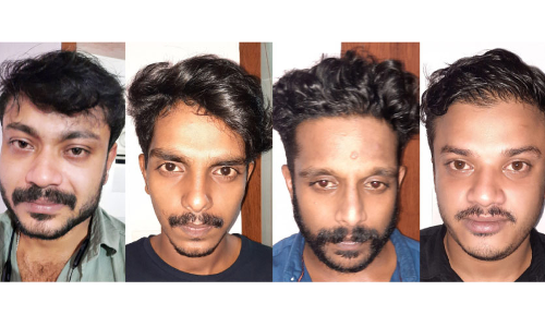 വാഹനത്തിൽ ലഹരിമരുന്ന്​ വിൽപന; നാലുപേർ അറസ്​റ്റിൽ