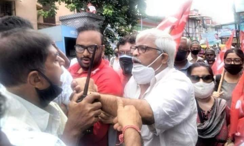 മമത ബാനർജിക്ക്​ പേടി; തങ്ങളുടെ സ്ഥാനാർഥിയെ പ്രചാരണത്തിൽ നിന്നും പൊലീസ്​ തടഞ്ഞെന്ന്​ സി.പി.എം
