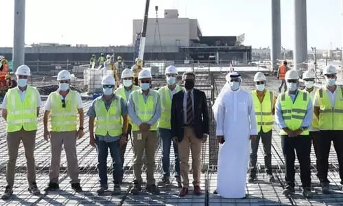 പുതിയ പാസഞ്ചർ ടെർമിനലിലെ അവസാന ഘട്ട നിർമാണപുരോഗതി മന്ത്രി വിലയിരുത്തി