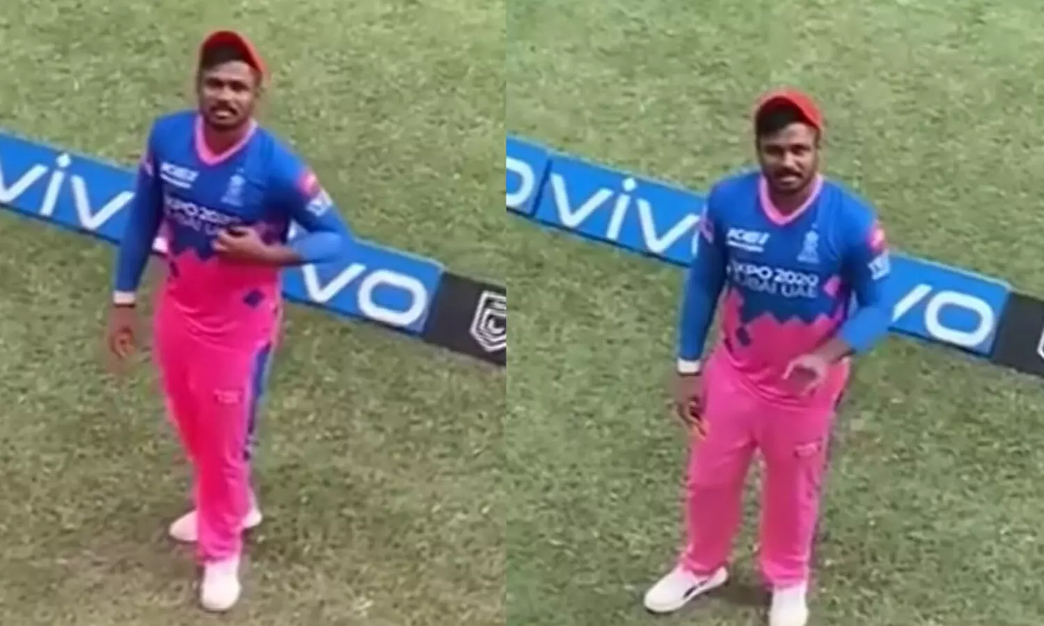 കല്യാണം കഴിഞ്ഞതേ ഉള്ളല്ലേ; ഗാലറിയിലിരുന്ന സുഹൃത്തിനെയും ഭാര്യയെയും പരിചയപ്പെട്ട്​ സഞ്​ജു, വിഡിയോ കാണാം