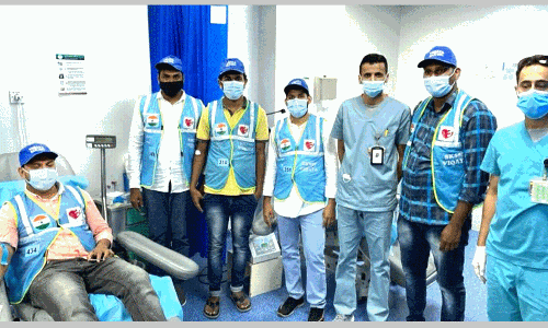 സൗദി ദേശീയദിനത്തിൽ വിഖായ പ്രവർത്തകർ രക്തദാനം നടത്തി