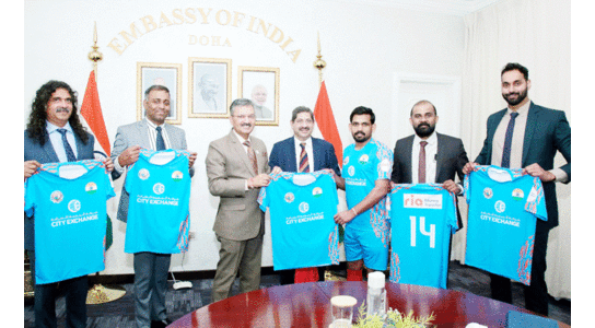 ഖ​ത്ത​ർ ക​മ്യൂ​ണി​റ്റി ലോ​ക​ക​പ്പ്​: ഇ​ന്ത്യ​ൻ ടീം ​ജ​ഴ്​​സി പു​റ​ത്തി​റ​ക്കി