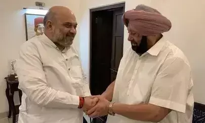 amit shah and amarinder singh