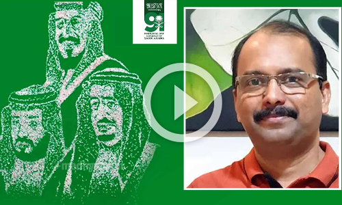 സൗദി ദേശീയദിനാഘോഷത്തിന് അരിമണികളിൽ രാഷ്​ട്ര നേതാക്കളുടെ ചിത്രമൊരുക്കി മലയാളി ചിത്രകാരൻ