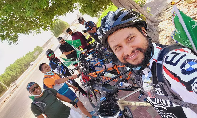 ദേ​ശീ​യ​ ദി​ന​ത്തി​ൽ സൈ​ക്കി​ൾ സ​വാ​രി