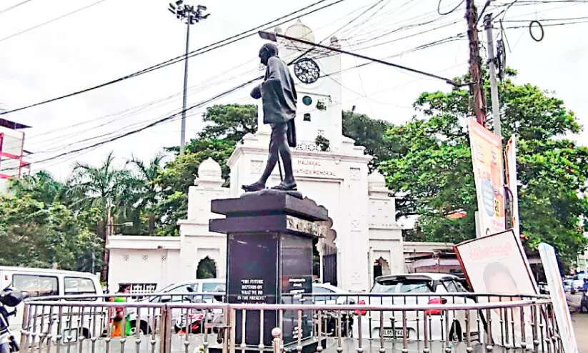Gandhi statue in Kottayam is 50 years old