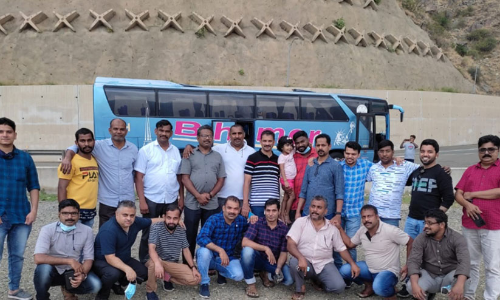 റു​വൈ​സ് കെ.​എം.​സി.​സി അ​ൽ​ബ​ഹ വി​നോ​ദ​യാ​ത്ര സം​ഘ​ടി​പ്പി​ച്ചു