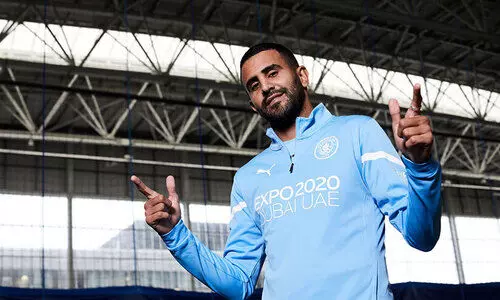 മാഞ്ചസ്​റ്റർ സിറ്റിയുടെ പരിശീലന കിറ്റിലും എക്​സ്​പോ