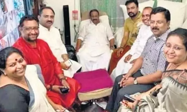 K Sudhakaran, Monson Mavunkal