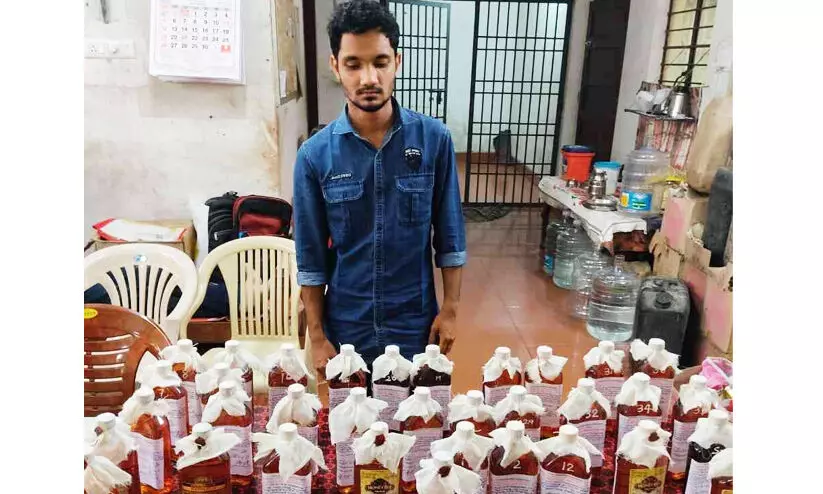 അനധികൃത വിദേശമദ്യവില്പന: യുവാവ് പിടിയില് അനധികൃത വിദേശമദ്യവില്പന: യുവാവ് പിടിയില്