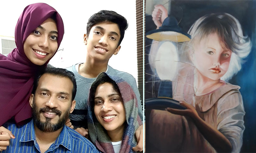 ആ​തു​ര​ശ​ു​ശ്രൂ​ഷ​ക്കി​ട​യി​ലും ചി​ത്ര​ര​ച​ന​യു​മാ​യി ഡോ. ​റു​ബീ​ന ഷ​മീ​ൽ