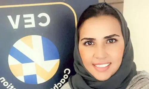 വോളിബാളിലും സൗദി വനിതകൾ കഴിവ്​ തെളിയിക്കുന്നു