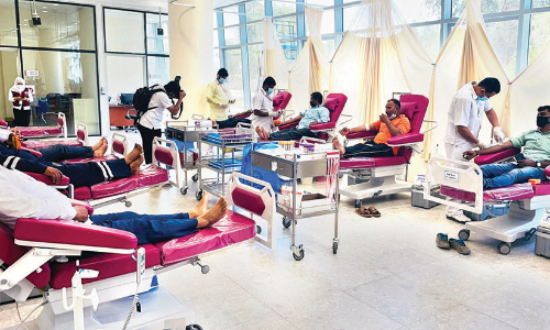 ഗാന്ധിജയന്തിയോടനുബന്ധിച്ച്​ രക്​തദാന ക്യാമ്പ്