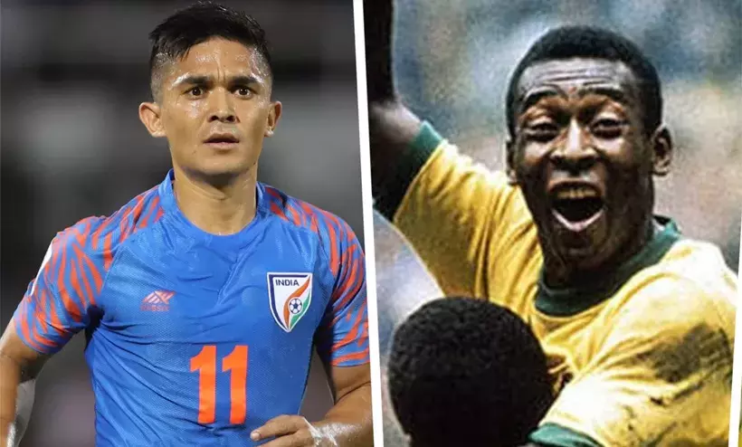 ഇതിഹാസ താരത്തെ മറികടക്കാൻ രണ്ട്​ ഗോളുകൾ കൂടി; ചരിത്ര നേട്ടത്തിനരികിൽ ഛേത്രി