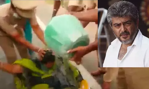 തമിഴ്​ നടൻ അജിത്തിന്‍റെ​ വീടിന്​ മുന്നിൽ യുവതി ആത്മഹത്യക്ക്​ ശ്രമിച്ചു