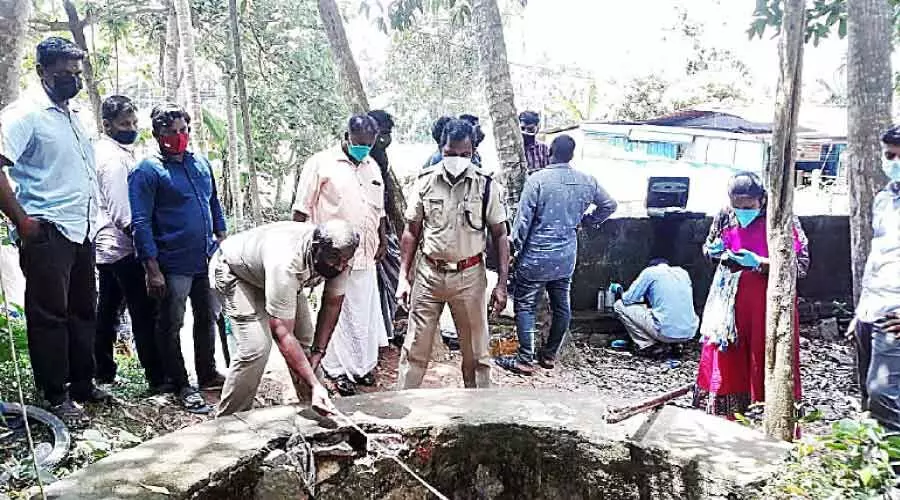 യുവാവ് കിണറ്റിൽ വീണ് മരിച്ച സംഭവം: ഫോറൻസിക് പരിശോധന നടത്തി