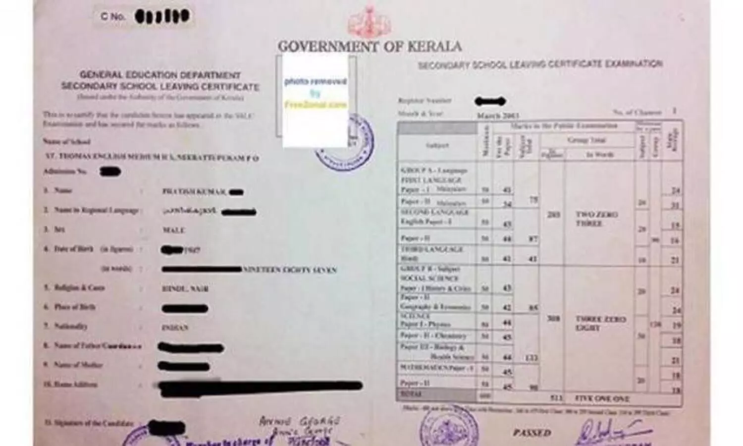 sslc certificate