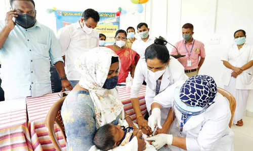 കു​ഞ്ഞു​ങ്ങ​ൾ​ക്ക്​ പി.​സി.​വി ന​ൽ​കു​ന്ന​തി​ന്​ തു​ട​ക്കം