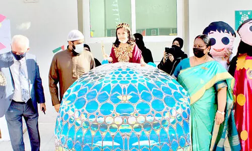 വി​ശ്വ​മേ​ള​യു​ടെ പ്ര​ചാ​ര​ണ​മൊ​രു​ക്കി സ്​​കൂ​ൾ കു​ട്ടി​ക​ൾ