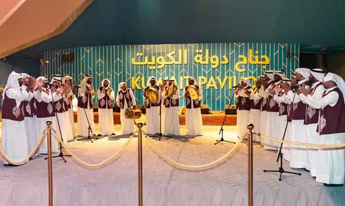 എക്​സ്​പോ പവലിയൻ: ശ്രദ്ധയാകർഷിച്ച്​ കു​വൈത്തി പാരമ്പര്യ കലകൾ