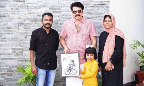 Mammootty keeps word Peely Mole Happy