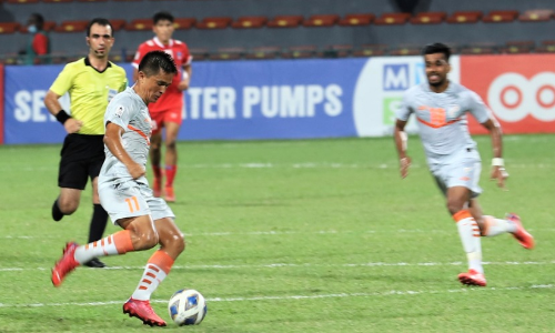 saff  cup football india vs Nepal